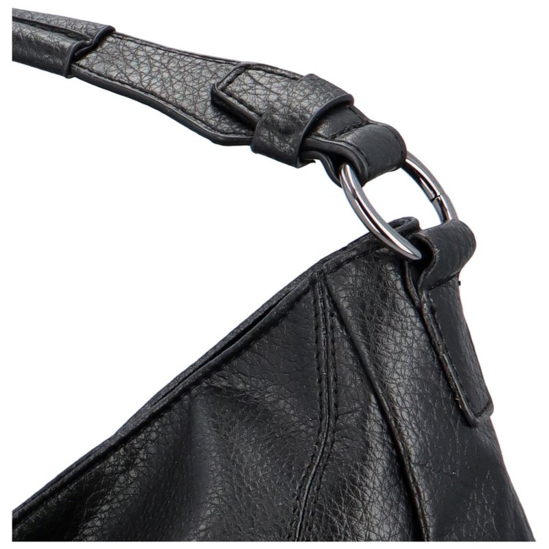 Stylová dámská koženková kabelka Moika, černá