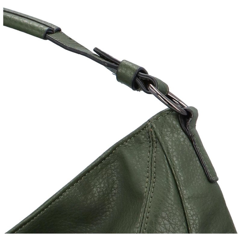Stylová dámská koženková kabelka Moika, zelená
