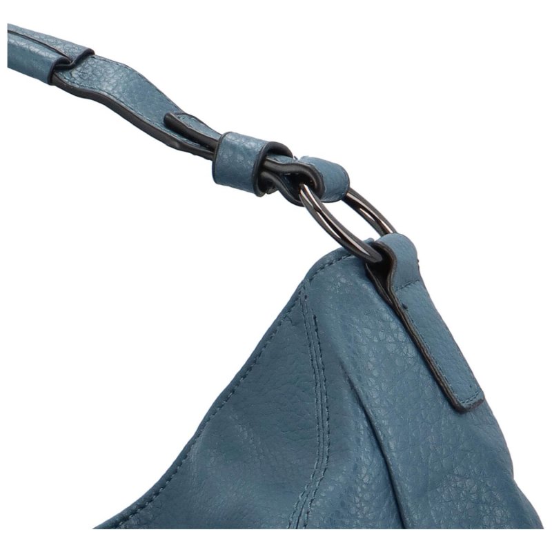 Stylová dámská koženková kabelka Moika, světle modrá