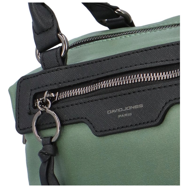 Trendová dámská koženková kabelka do ruky Poncio, zelená