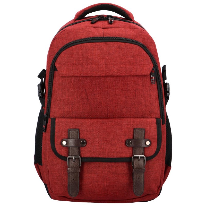 Stylový univerzální látkový batoh Keti, červená