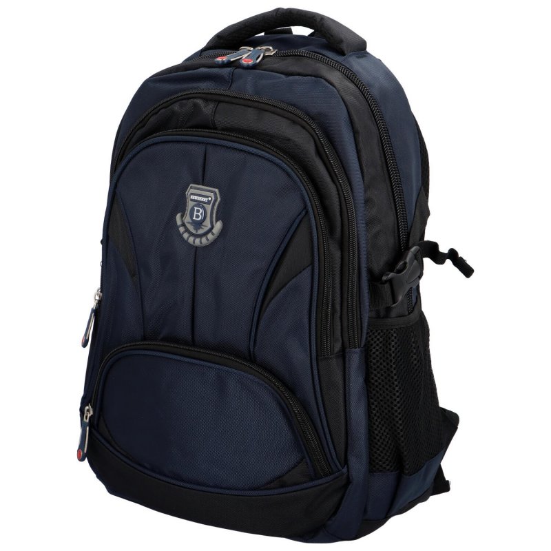 Univerzální studentský látkový batoh Fali, tmavě modrá