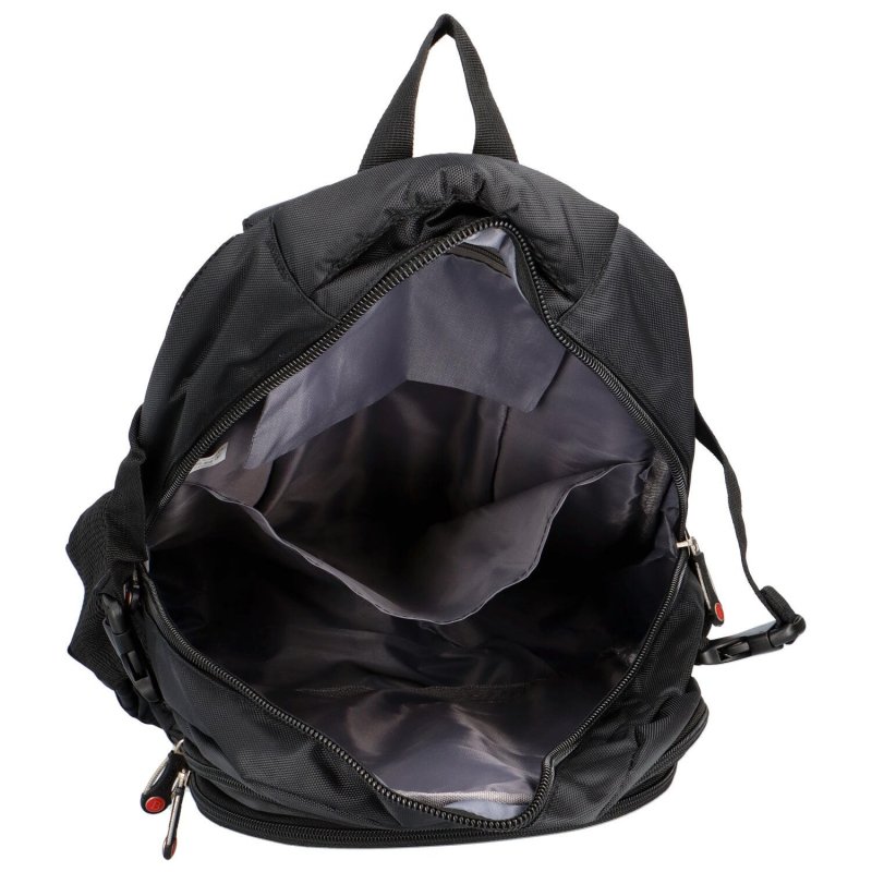 Univerzální studentský látkový batoh Derry, černá