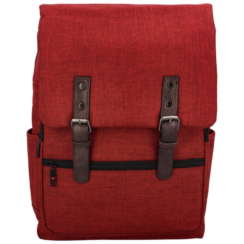 Stylový univerzální látkový batoh Ante, červená