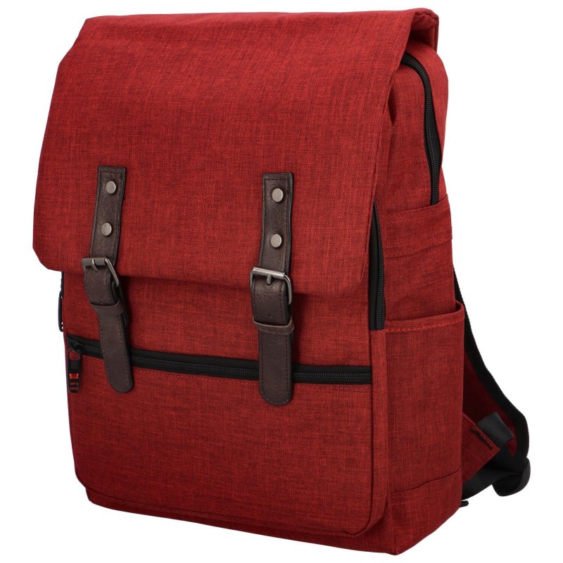 Stylový univerzální látkový batoh Ante, červená
