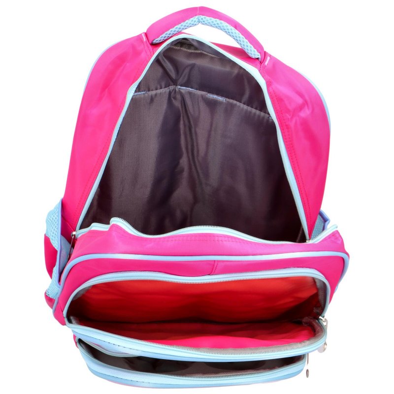 Dětský látkový školní batoh Princezny, tmavě růžová