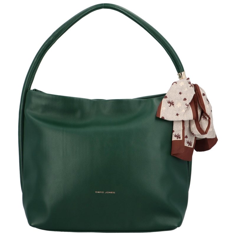 Trendová dámská koženková kabelka přes rameno Plinio, zelená