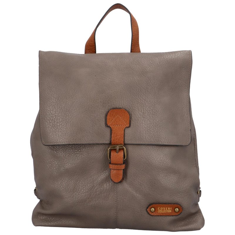 Stylový dámský koženkový kabelko-batoh Baldomero, šedá