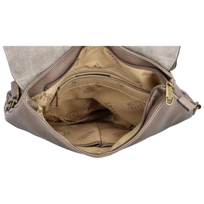 Stylový dámský koženkový kabelko-batoh Baldomero, šedá