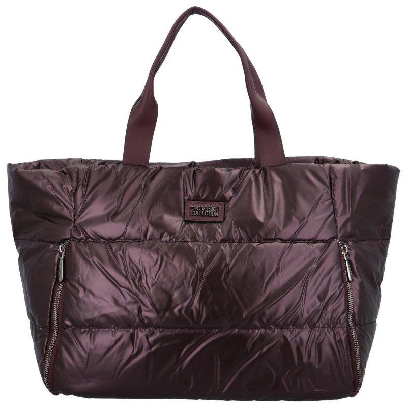 Trendová dámská kabelka přes rameno z umělého materiálu Dalia, tmavě hnědá