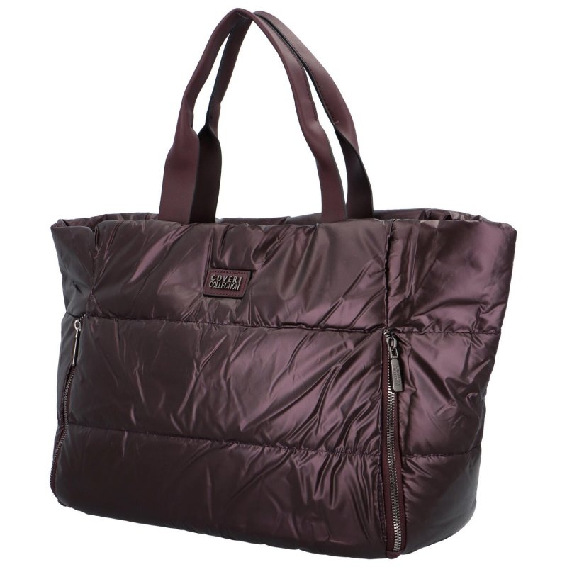 Trendová dámská kabelka přes rameno z umělého materiálu Dalia, tmavě hnědá