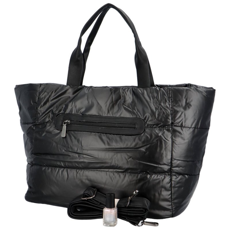 Trendová dámská kabelka přes rameno z umělého materiálu Dalia, černá