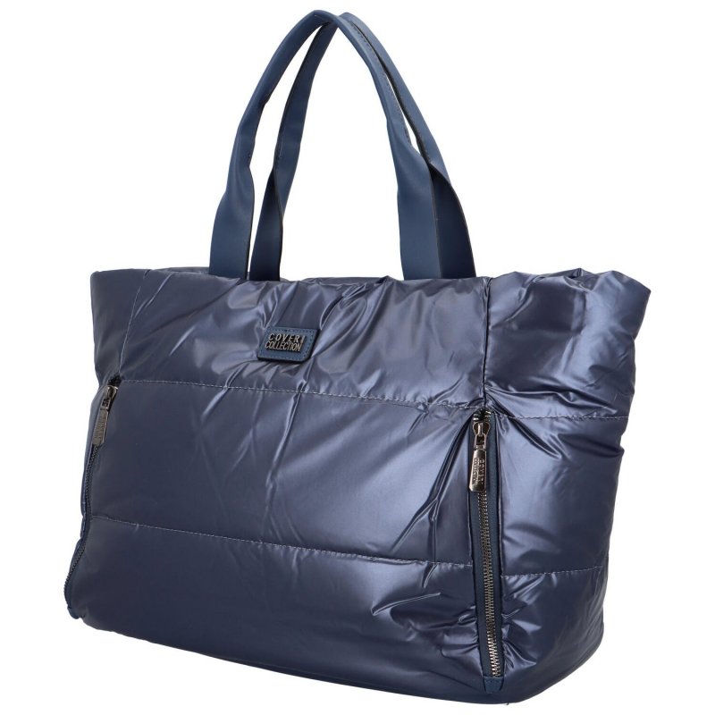 Trendová dámská kabelka přes rameno z umělého materiálu Dalia, modrá