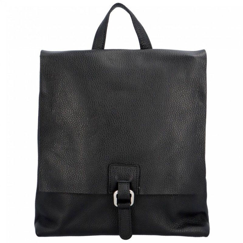 Dámský kožený kabelko batoh Semmy, černá