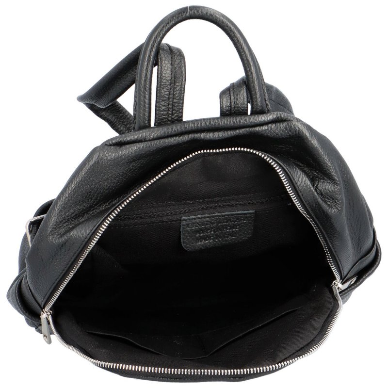 Stylový dámský kožený batoh Luise, černá