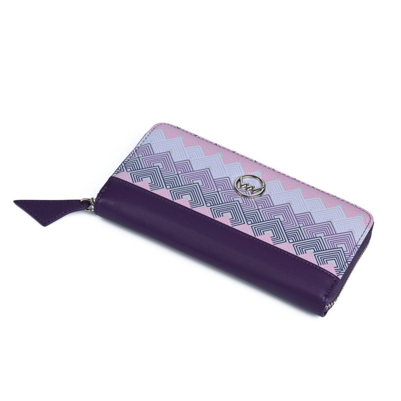 Trendová dámská koženková peněženka VUCH Matylda, fialová