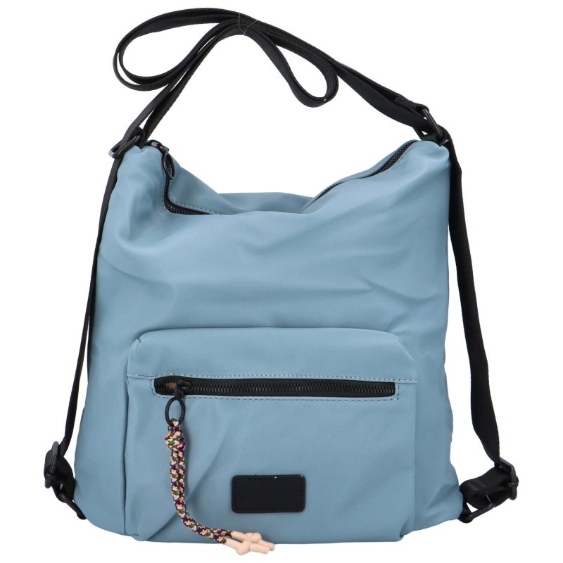 Volnočasová dámská lehká kabelka/batoh Pura, světle modrá