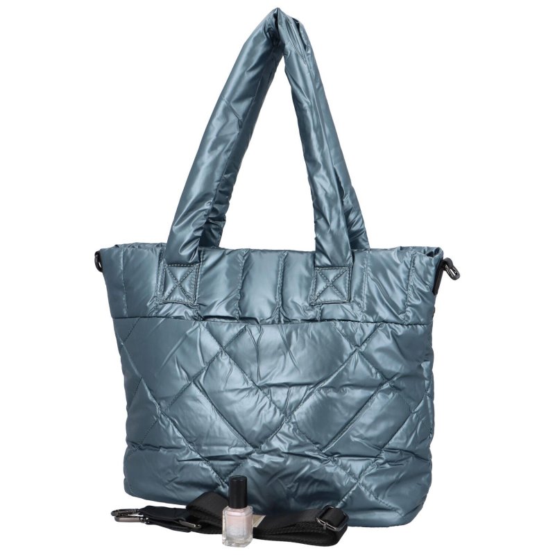 Módní prošívaná dámská taška ve výrazných barvách Lucía, světle modrá