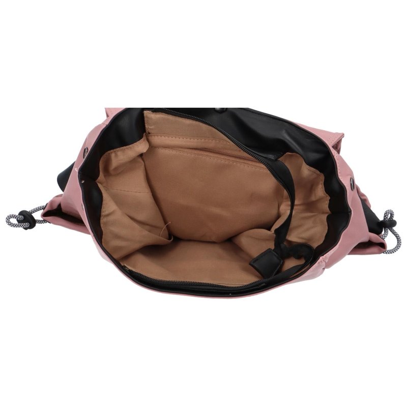Módní stylový batoh z lehkého materiálu Albina, růžová