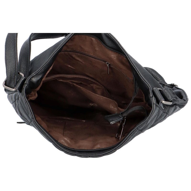 Dámská kombinovaná praktická crossbody taška Cristina, černá
