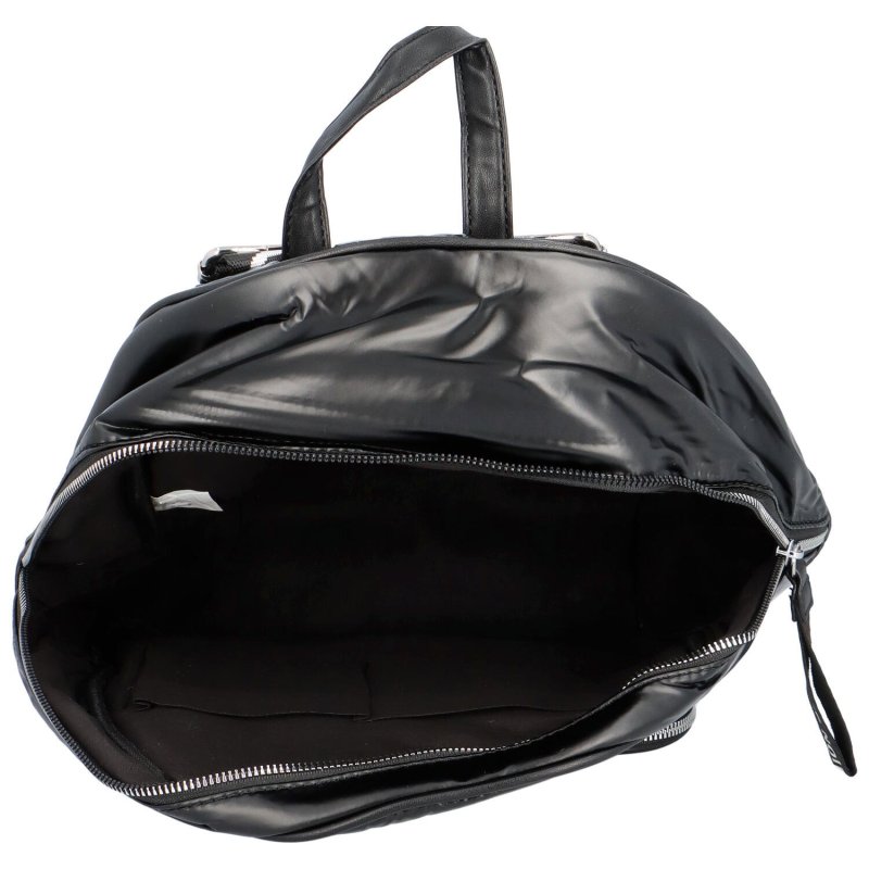 Módní dámský lehký batoh s výrazným prošíváním Juan, černá