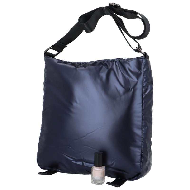 Módní volnočasová dámská taška z výrazného materiálu Gonzalo, modrá