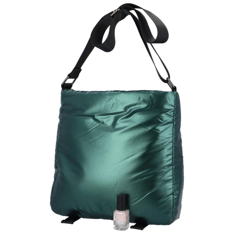 Módní volnočasová dámská taška z výrazného materiálu Gonzalo, želená