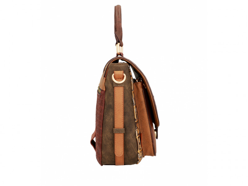 Dámská koženková kabelka/batoh Anekke Urban Forest, hnědá