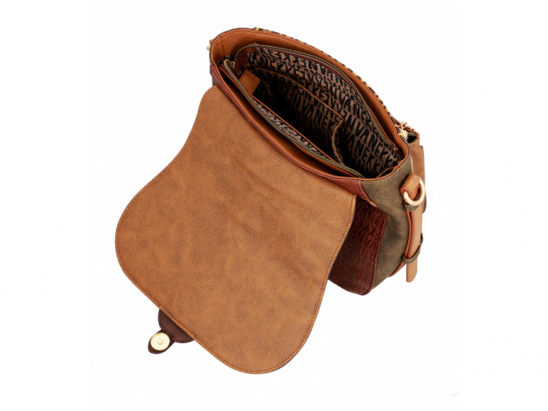 Dámská koženková kabelka/batoh Anekke Urban Forest, hnědá