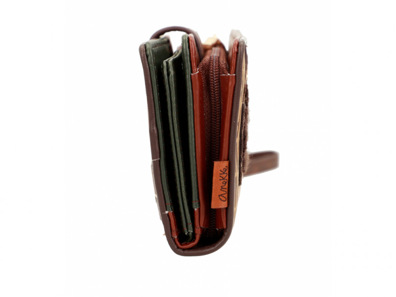 Dámská koženková peněženka Anekke Urban Forest, hnědá velká