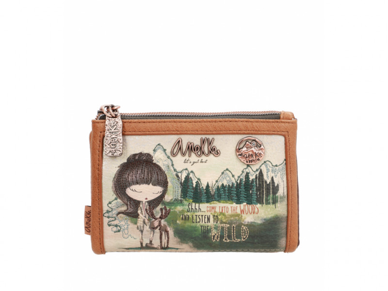 Dámská koženková měkká peněženka Anekke Forest, střední