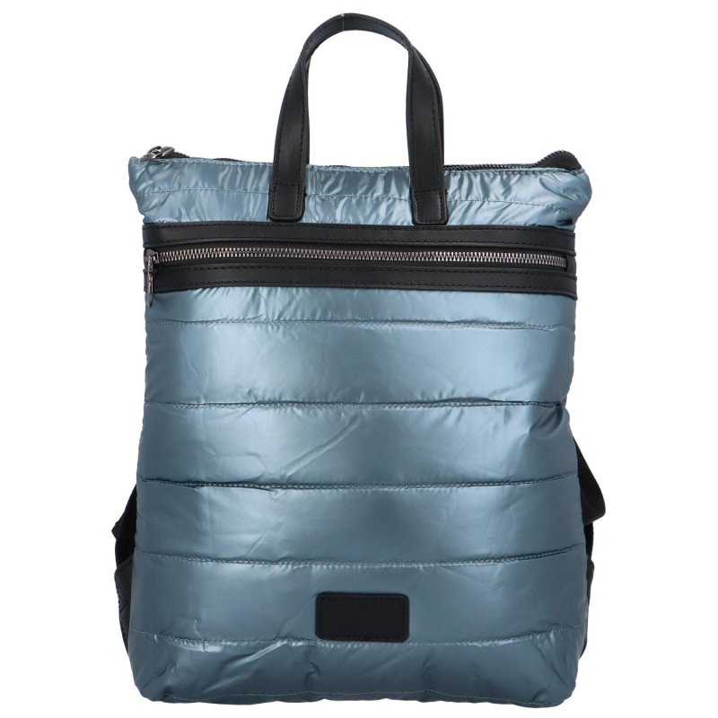 Trendový dámský látkový batoh s prošíváním Doruk, světle modrá