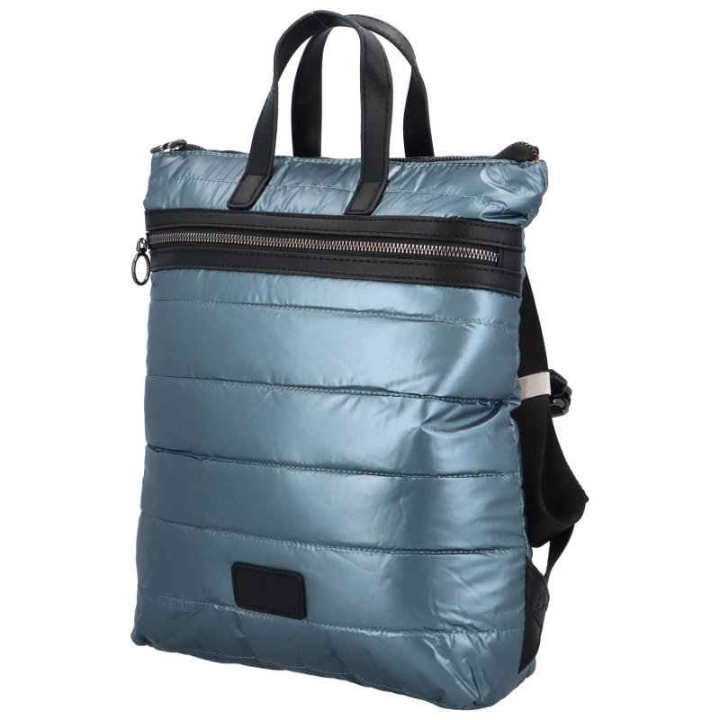 Trendový dámský látkový batoh s prošíváním Doruk, světle modrá