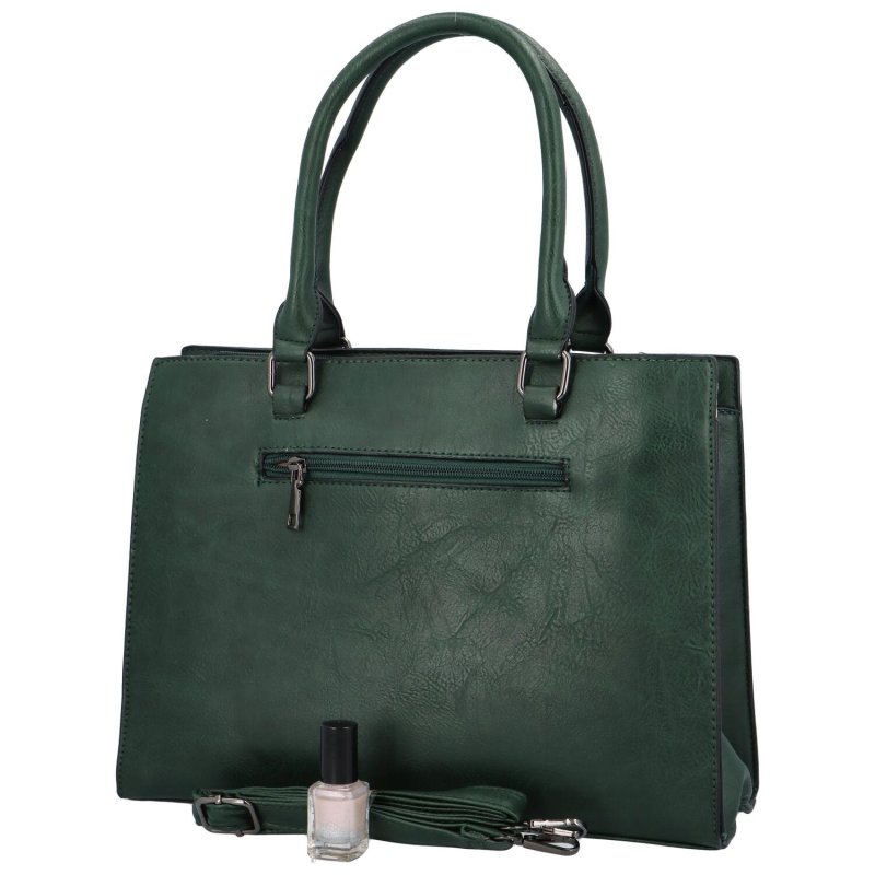 Stylová dámská koženková kabelka do ruky Malte, zelená