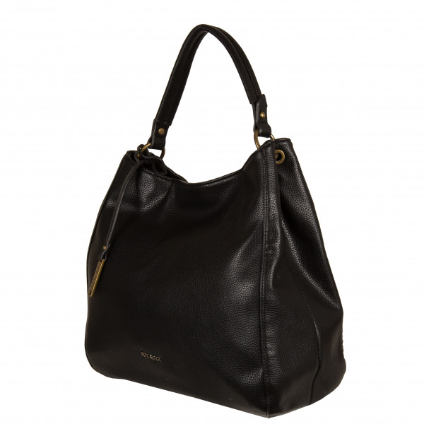 Luxusní dámská koženková kabelka přes rameno Bulaggi Bubbles, černá