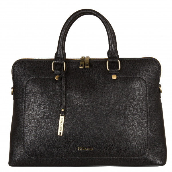 Luxusní dámská koženková taška na notebook Bulaggi Bubbles, černá