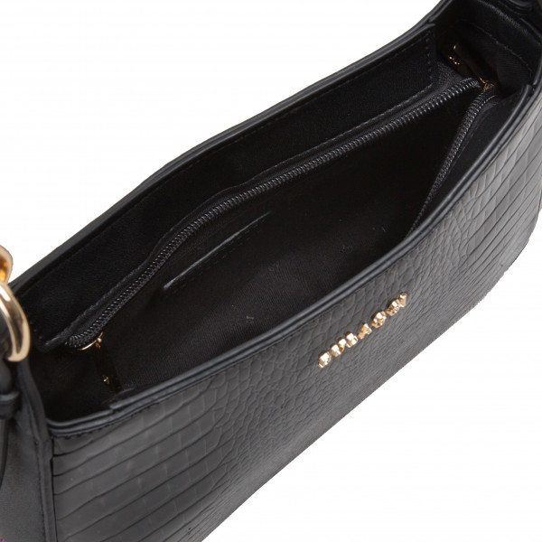 Luxusní dámská koženková kabelka přes rameno Bulaggi Leann, černá