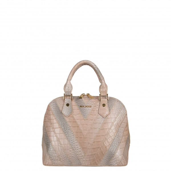 Luxusní dámská koženková kabelka do ruky Bulaggi Devine, světle růžová