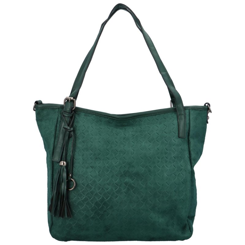 Trendová dámská koženková taška Javier, zelená