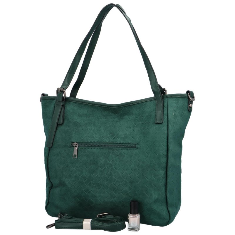 Trendová dámská koženková taška Javier, zelená