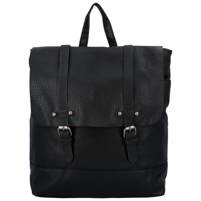 Městský dámský koženkový batoh Loreto, černá
