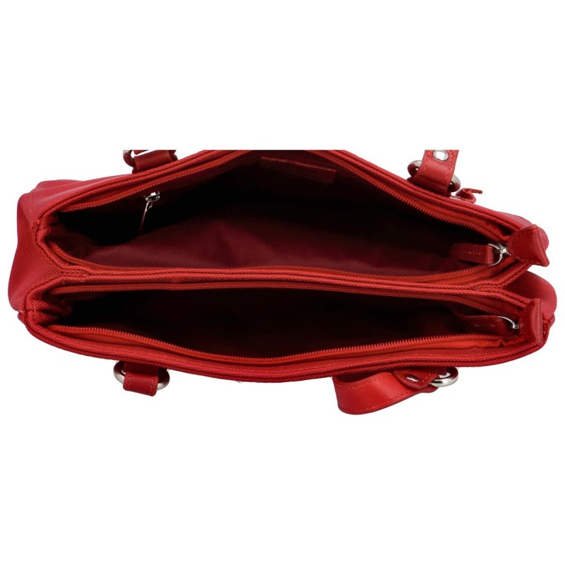 Dámská lehká textilní kabelka Gatien, červená