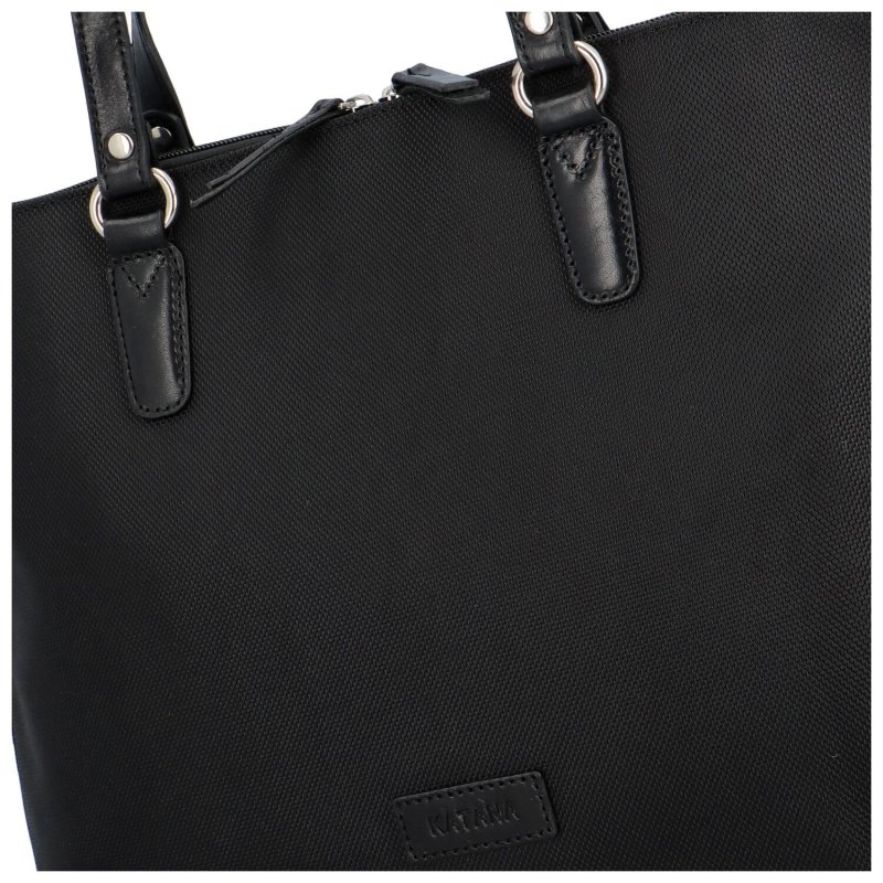 Lehká textilní dámská pracovní taška Jacob, černá
