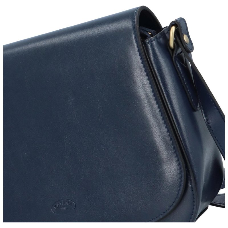 Luxusní dámská kožená kabelka Katana Ema, modrá