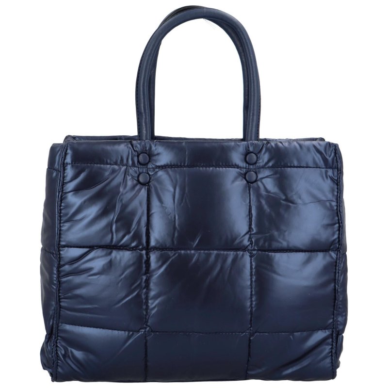 Nápadná dámská lehká taška s prošíváním Ella, tmavě modrá