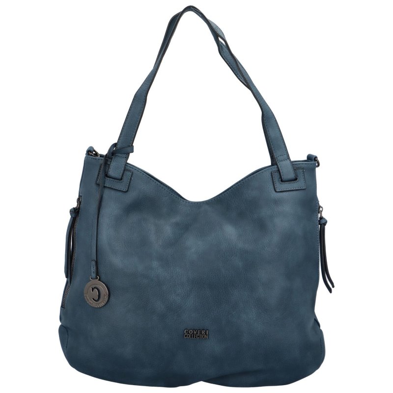 Módní praktická dámská koženková taška Regina, modrá