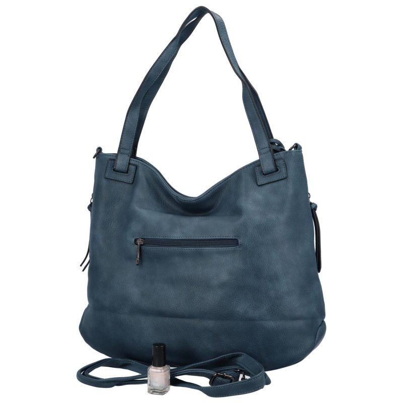 Módní praktická dámská koženková taška Regina, modrá