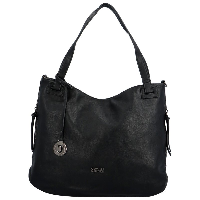 Módní praktická dámská koženková taška Regina, černá