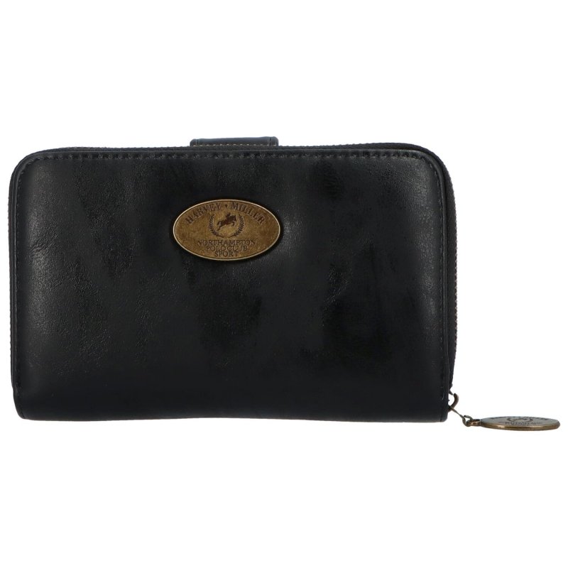 Praktická dámská koženková peněženka Narciso, černá