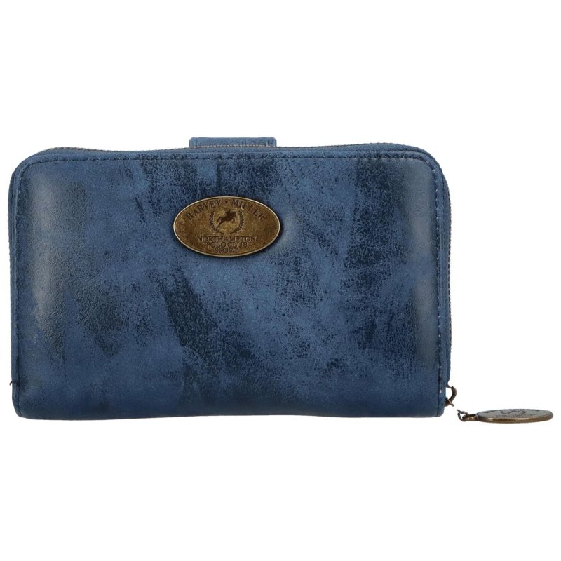 Praktická dámská koženková peněženka Narciso, modrá